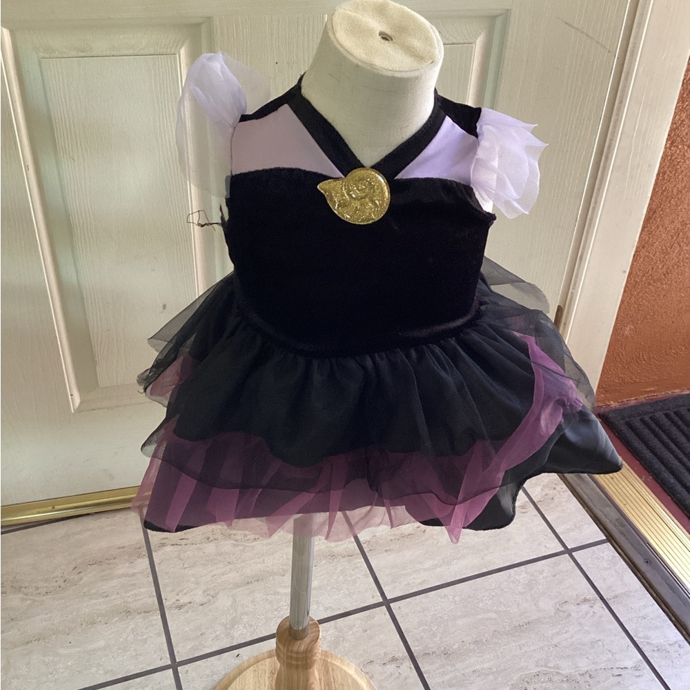 Disney Black and Purple Dance Costume with Velvet Bodice
